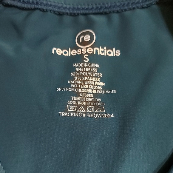 Real Essentials Other - Men's Teal Long Sleeve Rash Guard